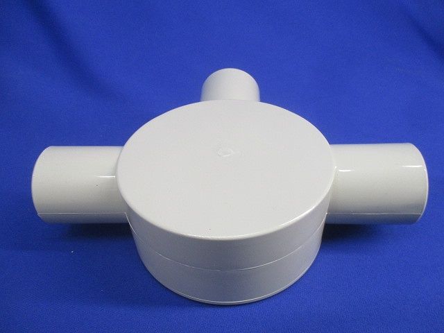 丸形露出ボックス3方出(20個入)アイボリー R283JHW
