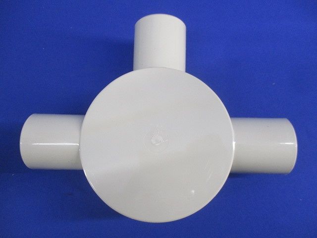 丸形露出ボックス3方出(20個入)アイボリー R283JHW