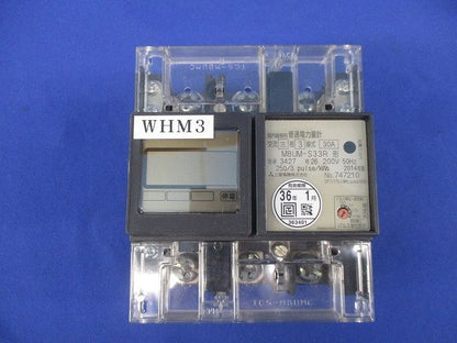 普通電力量計30A200V50Hz M8UM-S33R