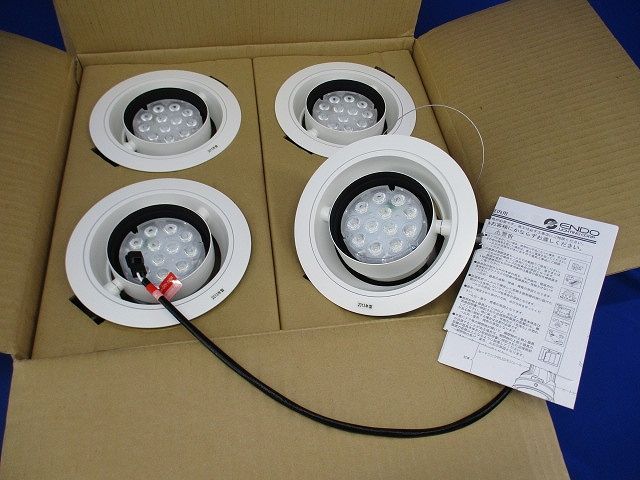 LEDユニバーサルダウンライトφ150(4個入)(電源ユニット無)(電球色タイプ) ERD2563W