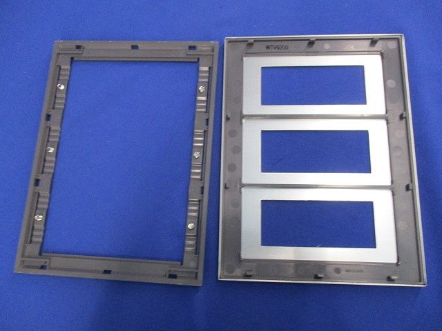 グレーシアシリーズ(スクエア)Fプレート(9コ用)(シルバーグレー) WTV6209S1