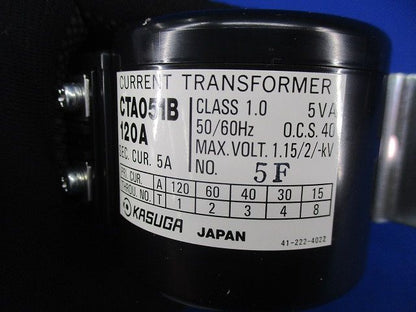 計器用変流器 120A CTA051B