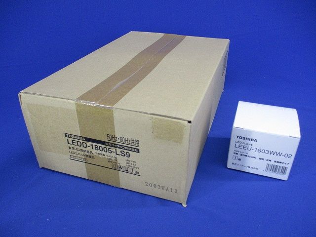 LEDD-18005-LS9+LEEU-1503WW-02 ダウンライト3500K LEKD153015WWLS9