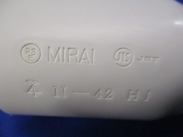 ノーマルベンド(5個入)(ミルキーホワイト) N-42