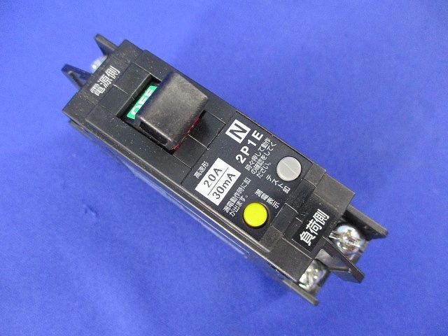 漏電遮断器2P1E20A GBN-51