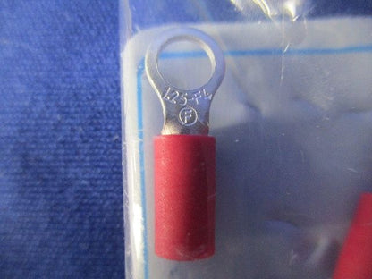 銅線用絶縁被覆付圧着端子(V型)  赤 V1.25-F4-100