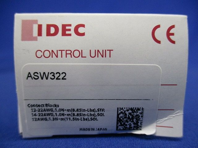 セレクタスイッチ φ22 TWシリーズ 矢形ハンドル 45°-3ノッチ ASW322