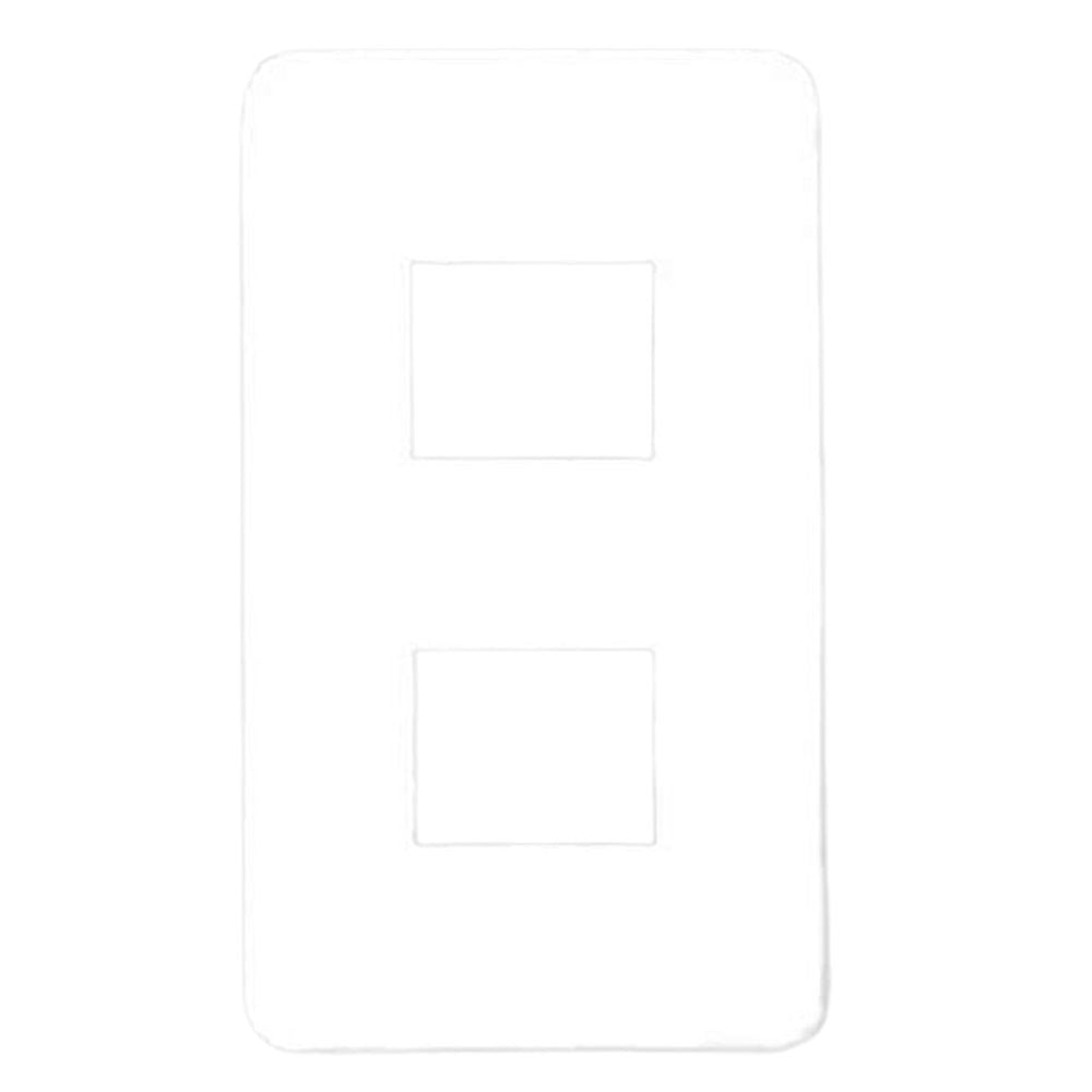 モダンプレート2コ用 ホワイト 10個入 WN6002SW-10