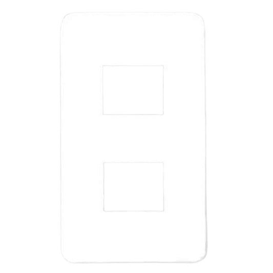 モダンプレート2コ用 ホワイト 10個入 WN6002SW-10