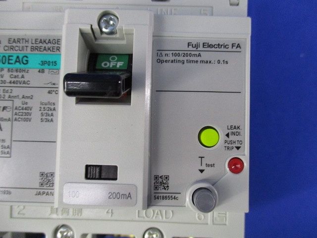 サーキットブレーカ3P15A(アラームスイッチ付) EW50EAGWKA