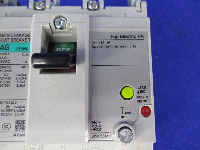 サーキットブレーカ3P50A(アラームスイッチ付) EW50EAGKA