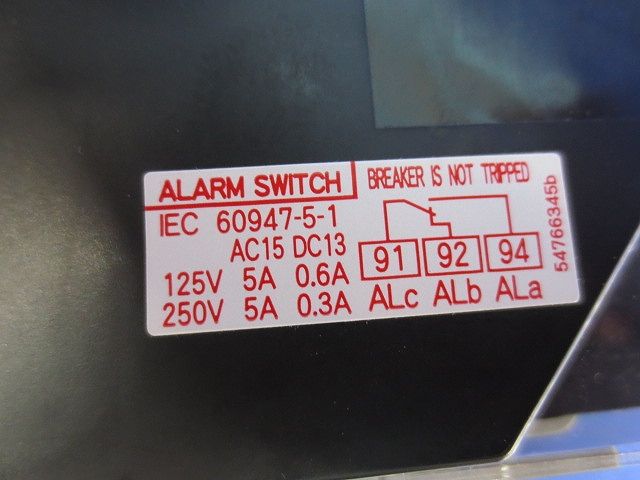 サーキットブレーカ3P50A(アラームスイッチ付) EW50EAGKA