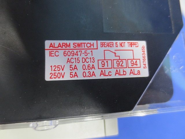 サーキットブレーカ3P20A(アラームスイッチ付) EW50EAGKA