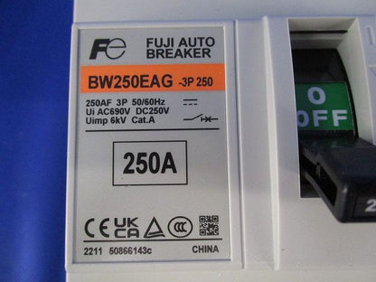 オートブレーカ3P250A(箱違い) BW250EAG