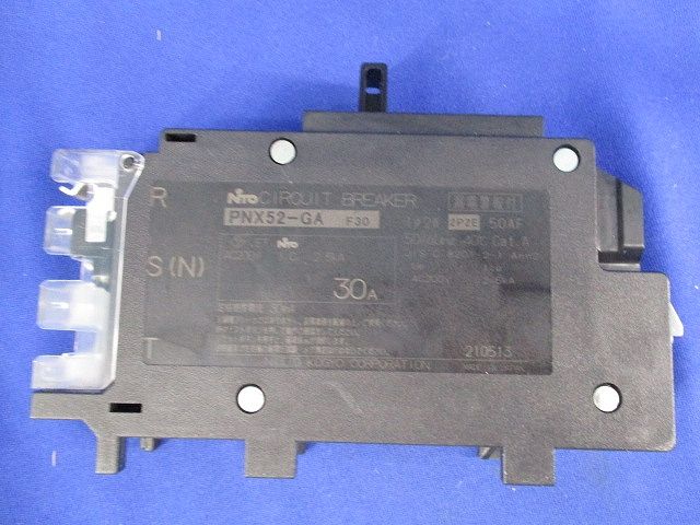 漏電警報付プラグインSサーキットブレーカ 2P2E30A PNX52-GA