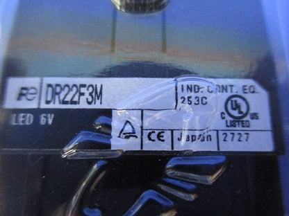φ22表示灯 角平形 緑 DR22F3M-M3G