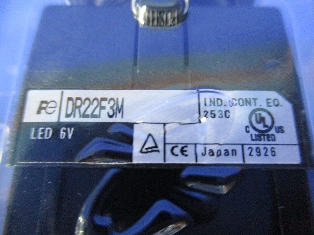 φ22表示灯 角平形 赤 DR22F3M-M3R