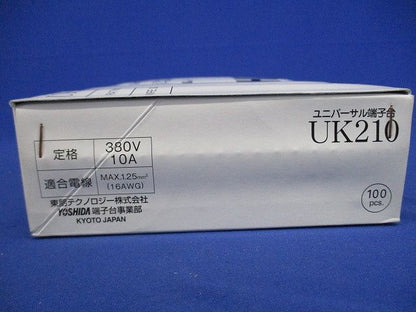 ブロック端子台 380V 100個入 UK210-100