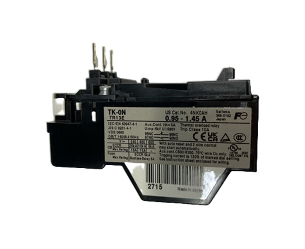 開閉器用サーマルリレー TK-0N 0.95-1.45A