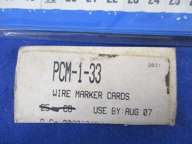 ワイヤーマーカー(5枚×3袋,計15枚入) PCM-1-33