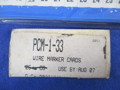 ワイヤーマーカー(5枚×3袋,計15枚入) PCM-1-33