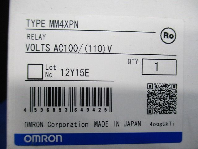 パワーリレー MMタイプ MM4XPN