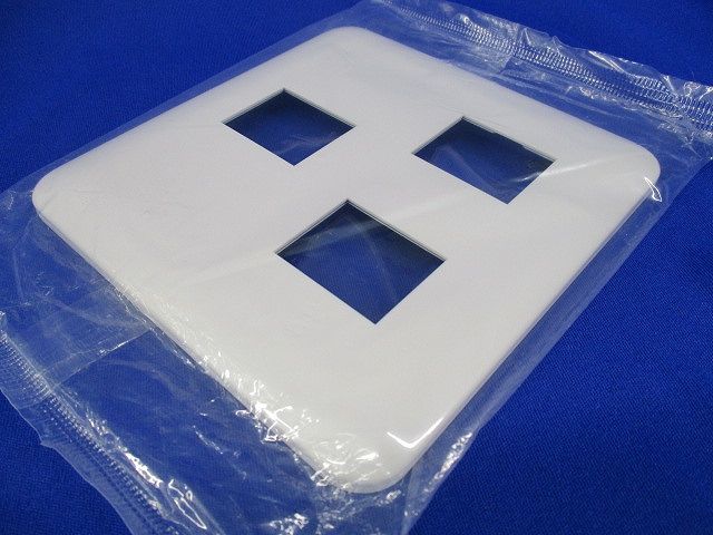 簡易耐火コンセントプレート3コ用(6個入)(ホワイト) WTF7773W