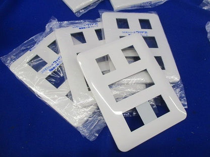 簡易耐火コンセントプレートセット(撮影の為開封)(混在10枚入り)(ホワイト) WTF7708他