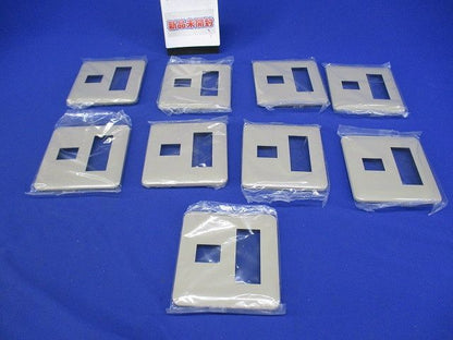 コンセントプレート4コ用(9枚入)(利休色)National WTF7074G