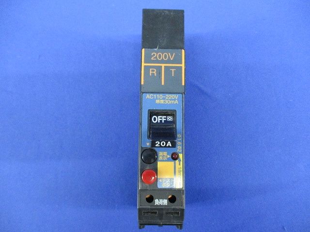 漏電表示付ブレーカ2P2E20A BKF22032LRT