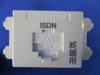 埋込ISDN用モジュラジャック(4個入)(キズ・汚れ有・変色有)National WNT1882WK