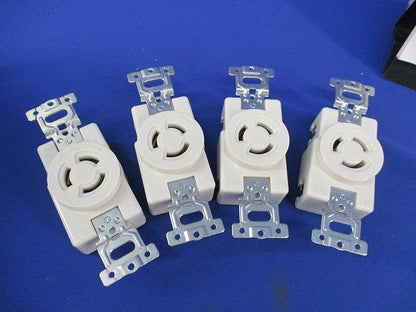 引掛埋込コンセントセット(メーカー混在5個入)(ミルキーホワイト)(キズ・汚れ有) WF2315K