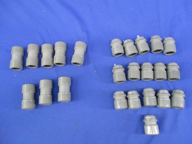 コネクタ・カップリングセット(混在25個入)(キズ・汚れ有) PF14KR他