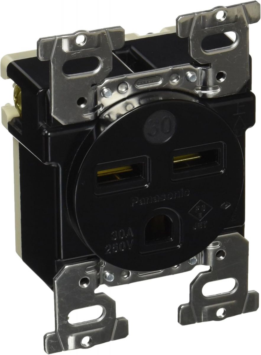 埋込コンセント 接地2P ブラック WF3630B