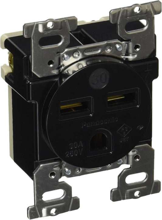 埋込コンセント 接地2P ブラック WF3630B