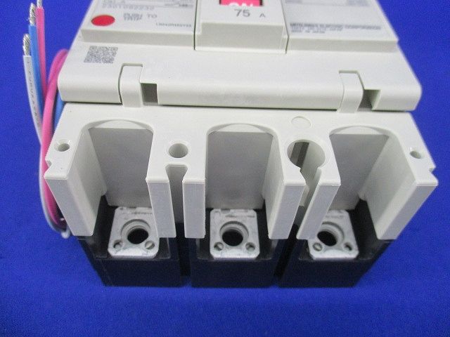 ノーヒューズブレーカ3P75A(アラームスイッチ付) NF125-HV