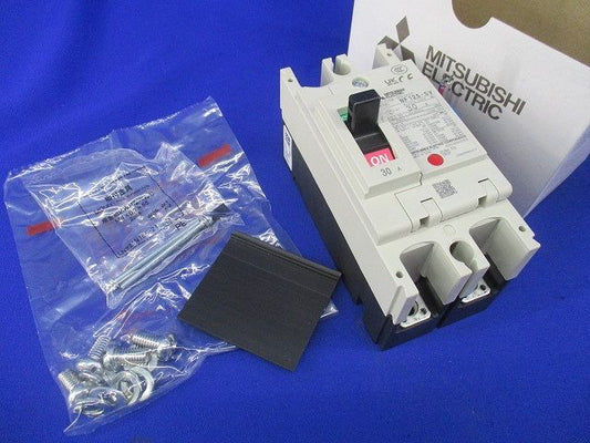 ノーヒューズブレーカ2P30A(汚れ有)(アラームスイッチ付) NF125-SV
