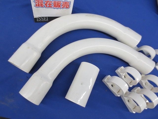 配管付属品セット(混在10個入)(ミルキーホワイト) N-36他
