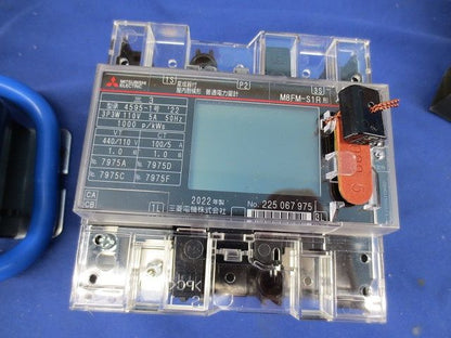 電力量計3P3W110V5A50Hz+計器用変流器100/5A(2個)セット M8FM-S1R+CW-15LS
