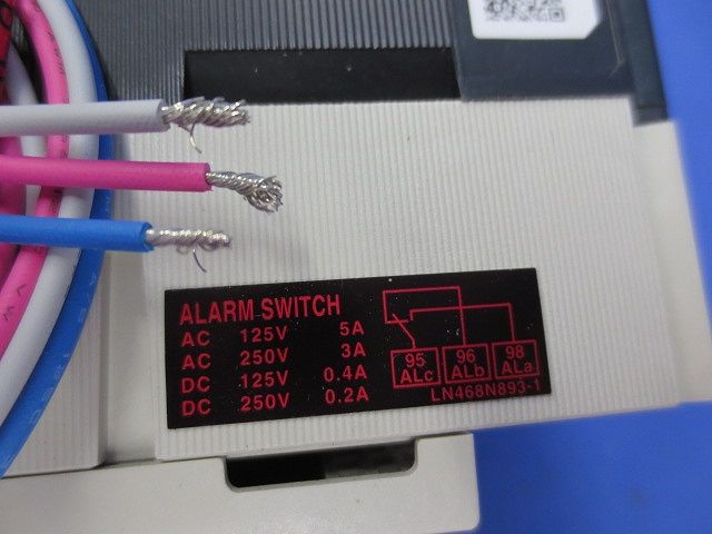 ノーヒューズブレーカ3P60A(アラームスイッチ付) NF125-NCV