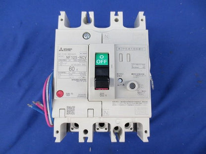 ノーヒューズブレーカ3P60A(アラームスイッチ付) NF125-NCV