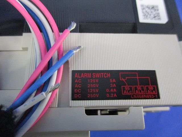 ノーヒューズブレーカ3P75A(アラームスイッチ付) MF125-NCVZ