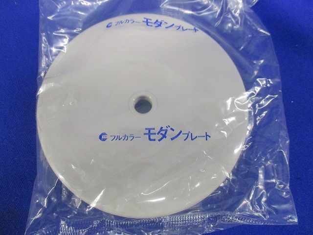 モダン丸型電話線プレート(取付枠付)(20枚入)(ミルキーホワイト)(撮影の為開封) WN6080WK