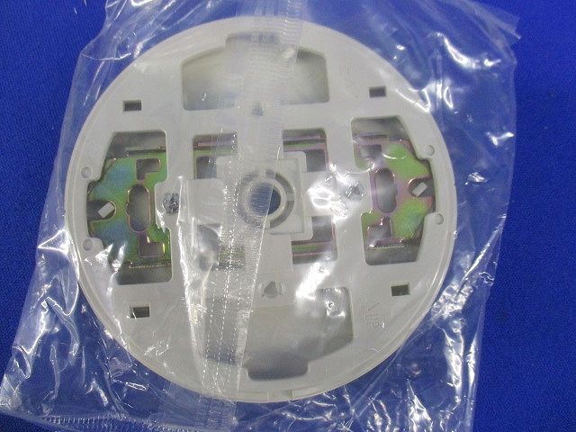 モダン丸型電話線プレート(取付枠付)(20枚入)(ミルキーホワイト)(撮影の為開封) WN6080WK