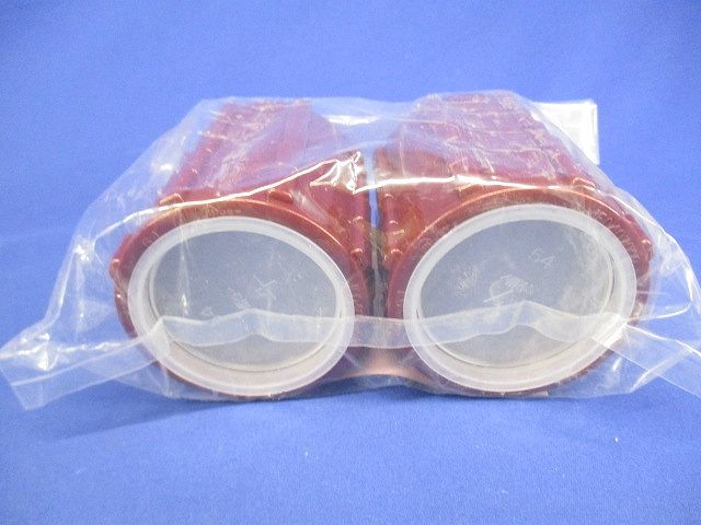 厚鋼電線管用(フタ付)ポリカブッシング(絶縁ブッシング)厚鋼54用  10個入 ZVF-54-10