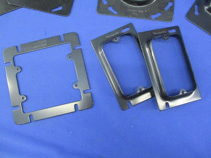 塗装中型四角スイッチカバー2コ用(混在15個入)(キズ・汚れ有) DS47112B他