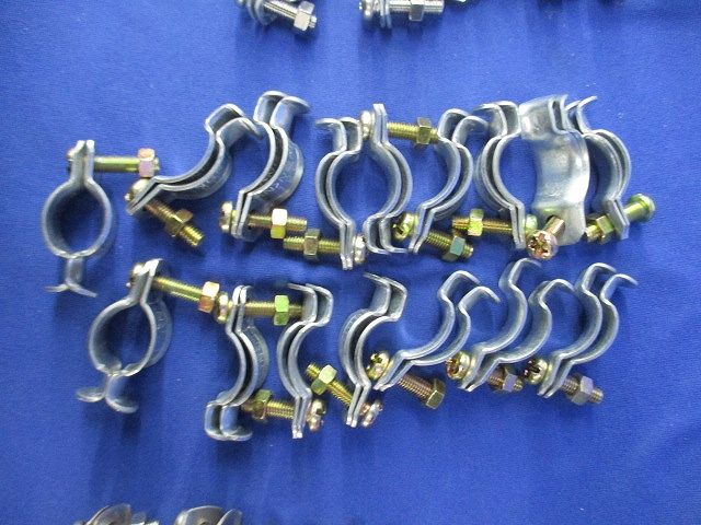 電線管支持クリップセット(材質混在65個入)(ボルト・ナット10個不足) S-19C他