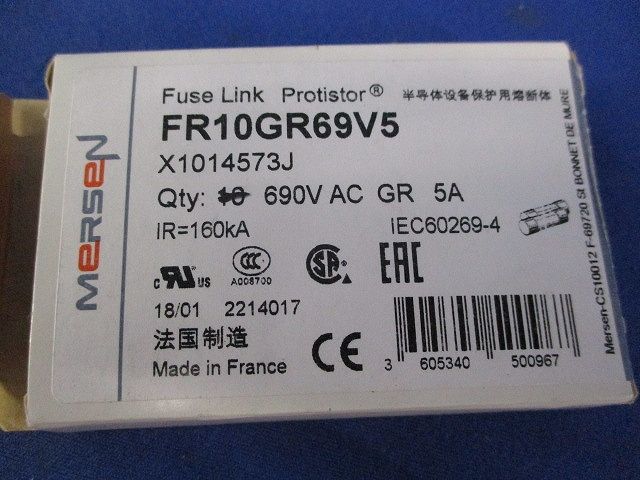 ヒューズ(2個入) FR10GR69V5