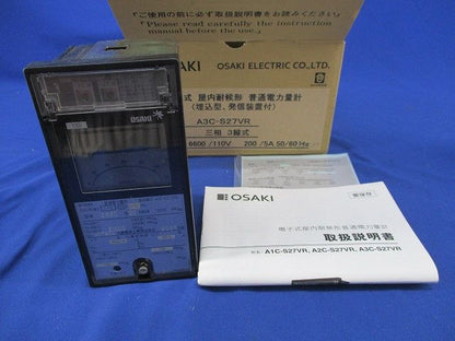 電子式室内耐候形普通電力量計(埋込型 発信装置付) A3C-S27VR形