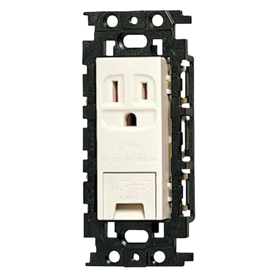 埋込絶縁アースターミナル付接地コンセント フラット型 WN11314